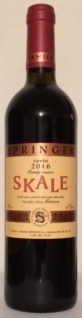 Fľaša vína SKALE Family Reserve 2016, pozdný sber (suché)