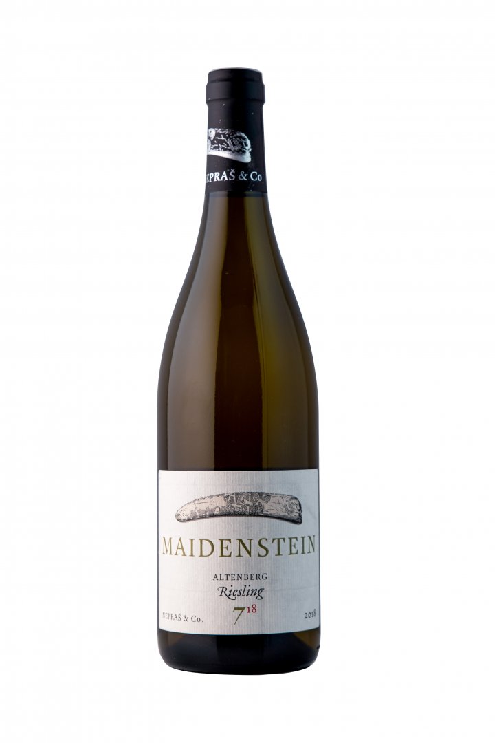 Fľaša vína Riesling 7 Maidenstein 2018, pozdný sber (suché)