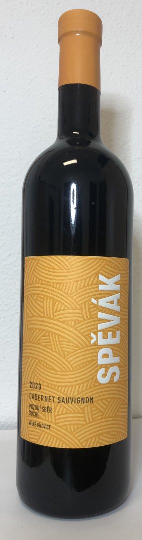 Fľaša vína Cabernet Sauvignon 2020, pozdný sber (suché)