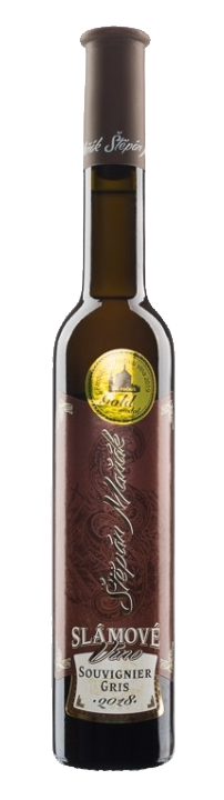 Fľaša vína Souvignier gris barrique 2019, slamové víno (sladké)