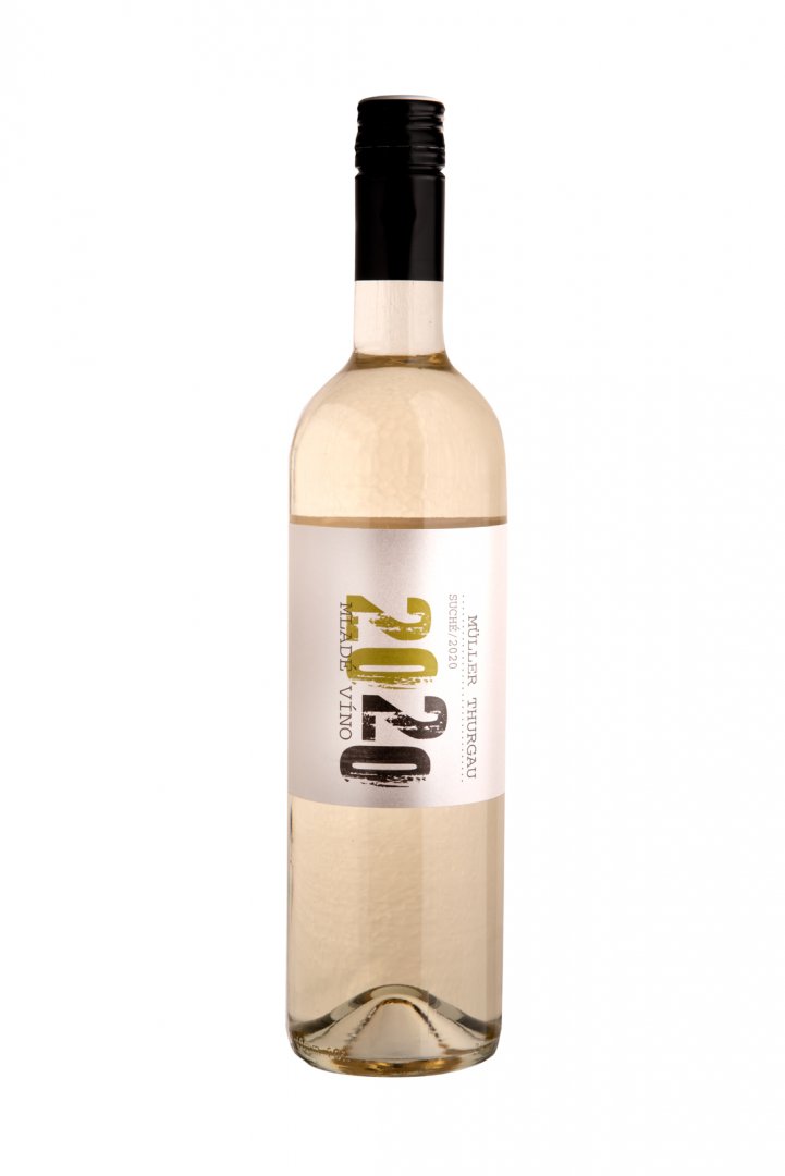 Fľaša vína Müller Thurgau 2020, zemské víno (suché)