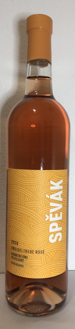 Fľaša vína Zweigeltrebe rosé 2020, kabinetné víno (polosladké)