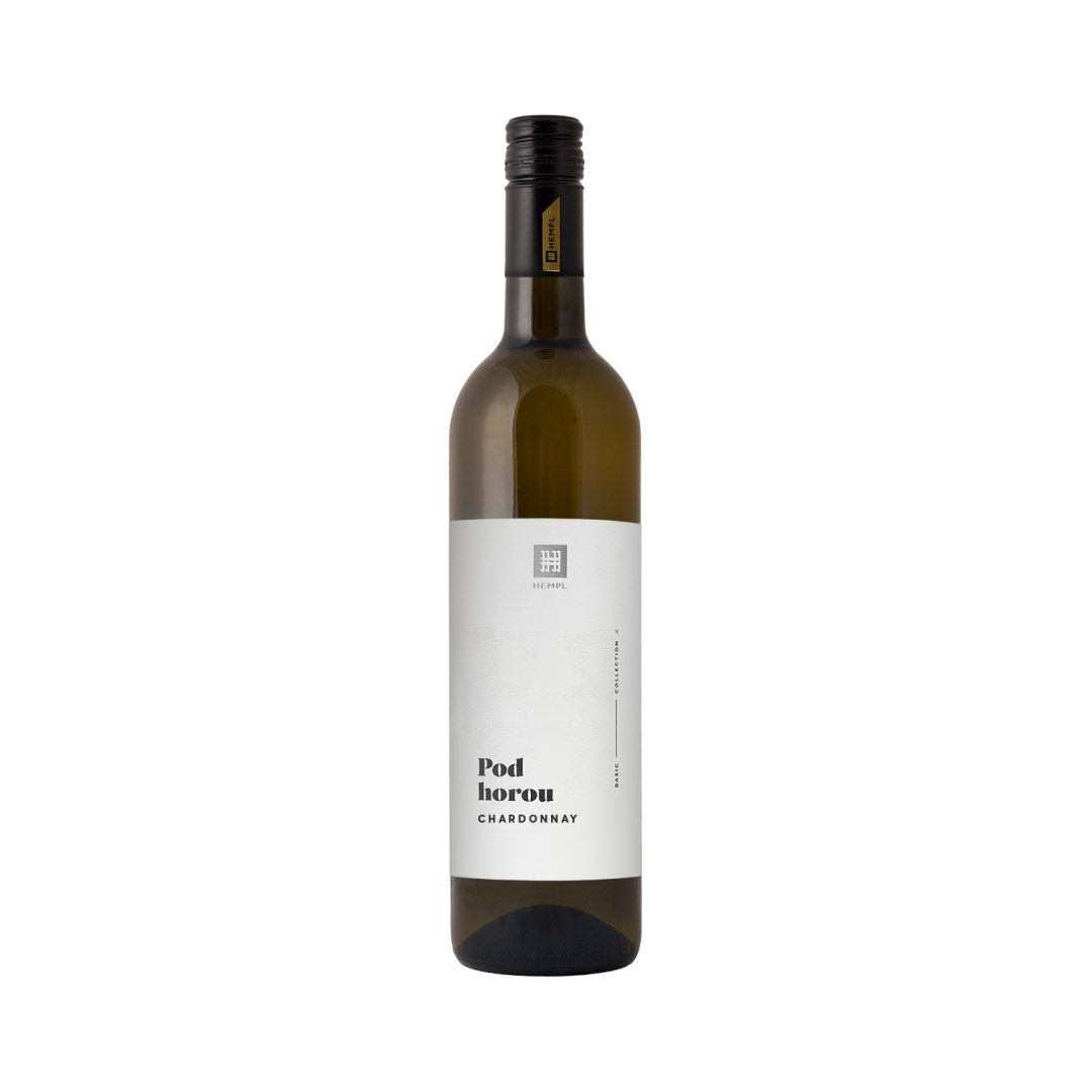 Fľaša vína Chardonnay 2020, zemské víno (polosuché)