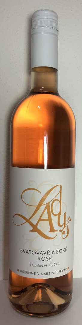 Fľaša vína Lady´s Svatovavřinecké rosé 2020, zemské víno (polosladké)