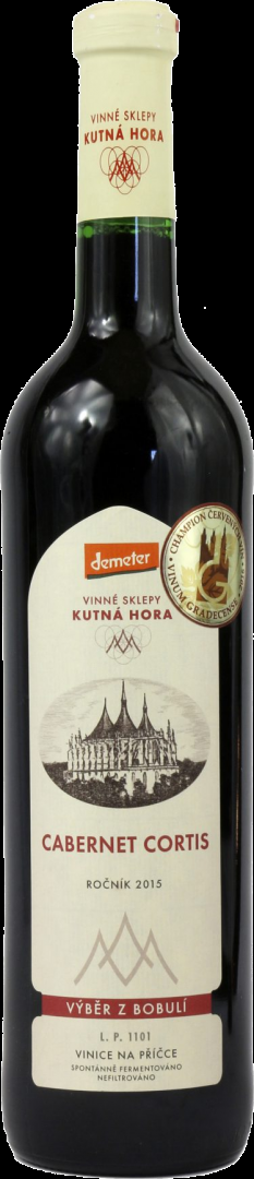 Fľaša vína Cabernet Cortis 2015, bobuľový výber (suché)