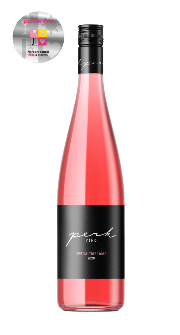 Fľaša vína Zweigeltrebe rosé 2020, zemské víno (polosladké)
