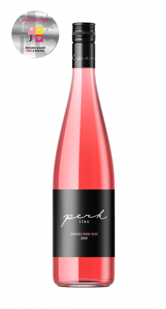 Fľaša vína Zweigeltrebe rosé 2020, zemské víno (polosladké)