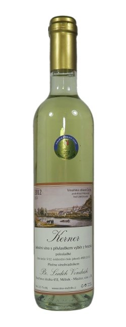 Fľaša vína Kerner (0,5 l) 2012, výber z hrozna (polosladké)