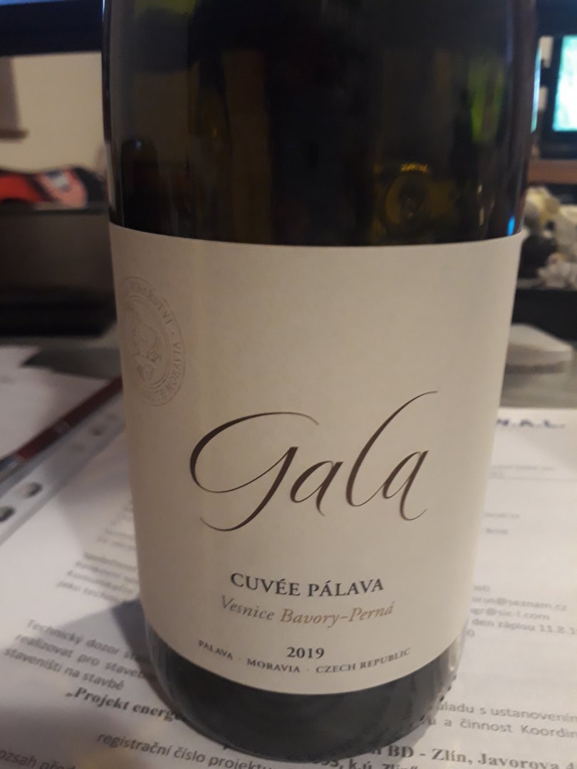 Fľaša vína Cuvée Pálava 2019, zemské víno (suché)