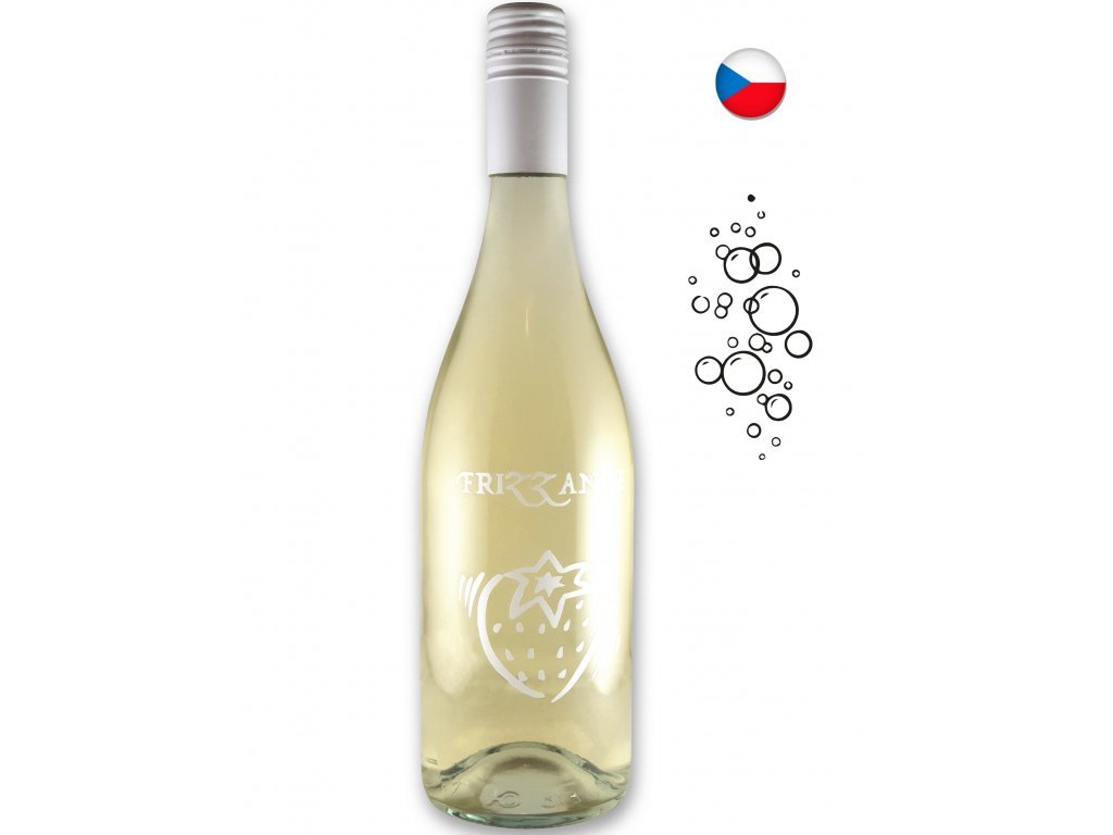 Fľaša vína Frizzanté Cuvéé 2018, akostné perlivé víno (polosuché)