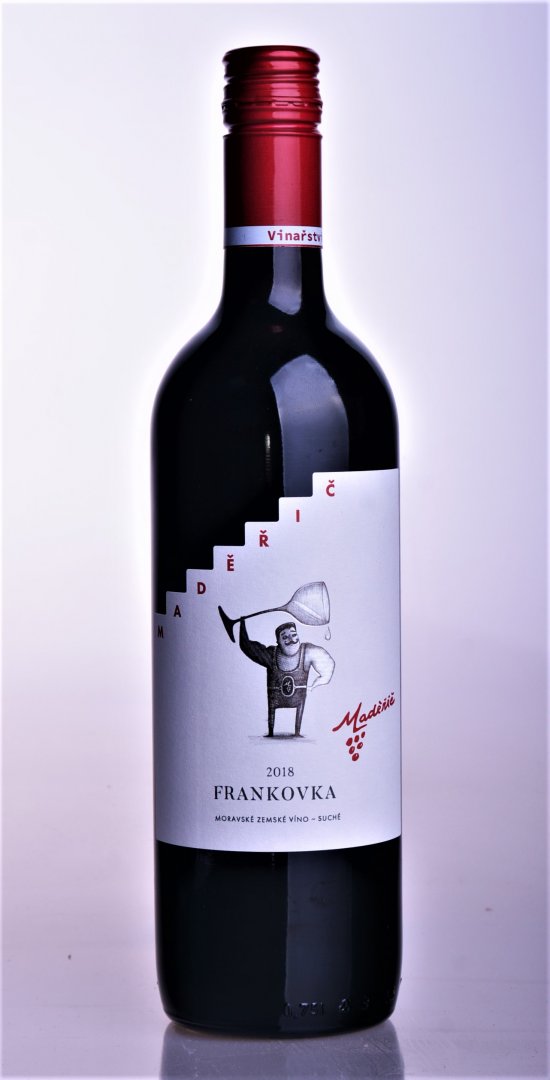 Fľaša vína Frankovka 2018, zemské víno (suché)