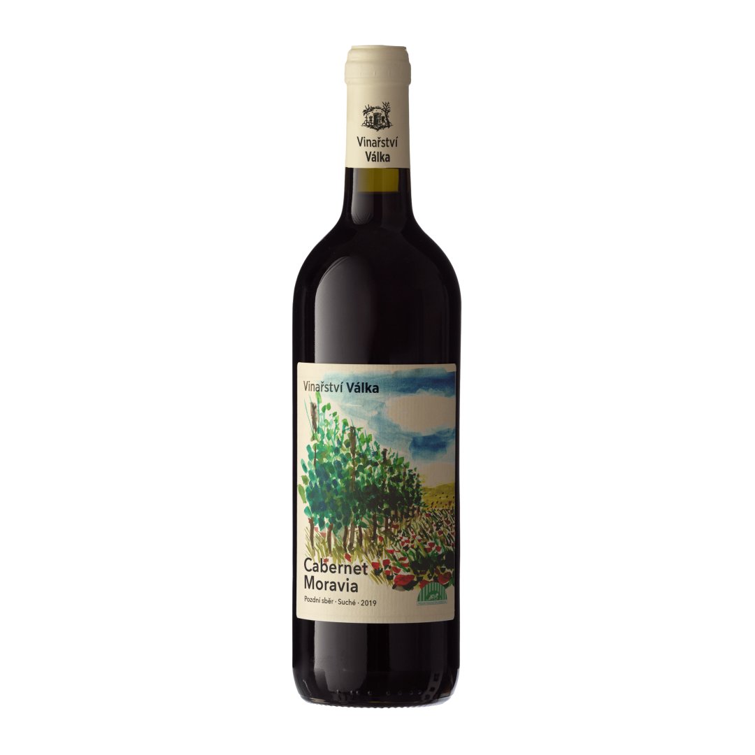Fľaša vína Cabernet Moravia BIO 2019, pozdný sber (suché)