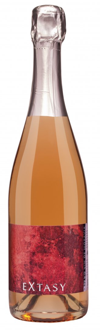 Fľaša vína Sekt Extasy – Pinot noir 2016, akostné šumivé víno (brut nature)