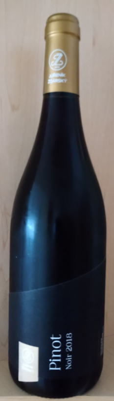 Fľaša vína Pinot noir 2018, pozdný sber (suché)