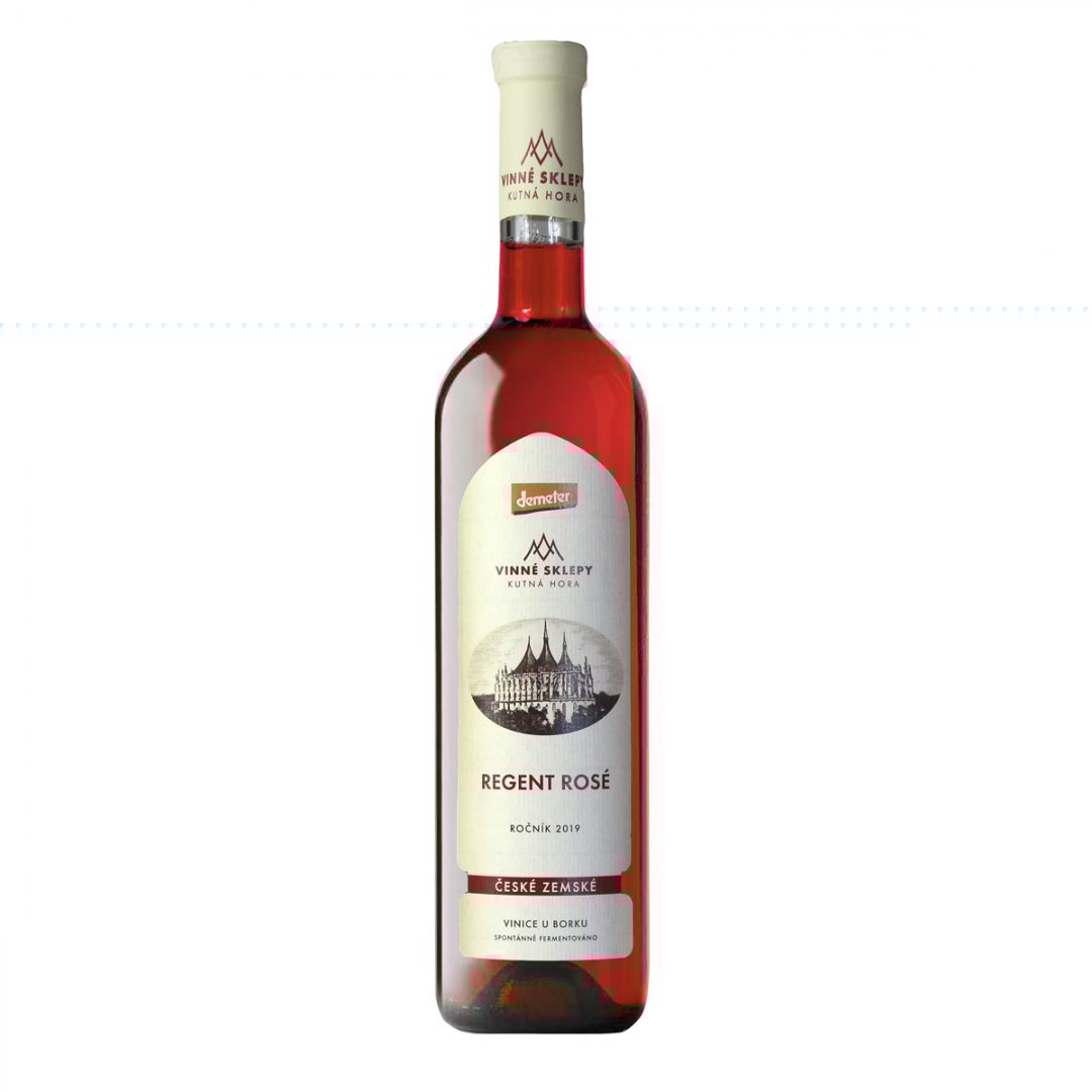 Fľaša vína Regent Rosé 2019, zemské víno (suché)