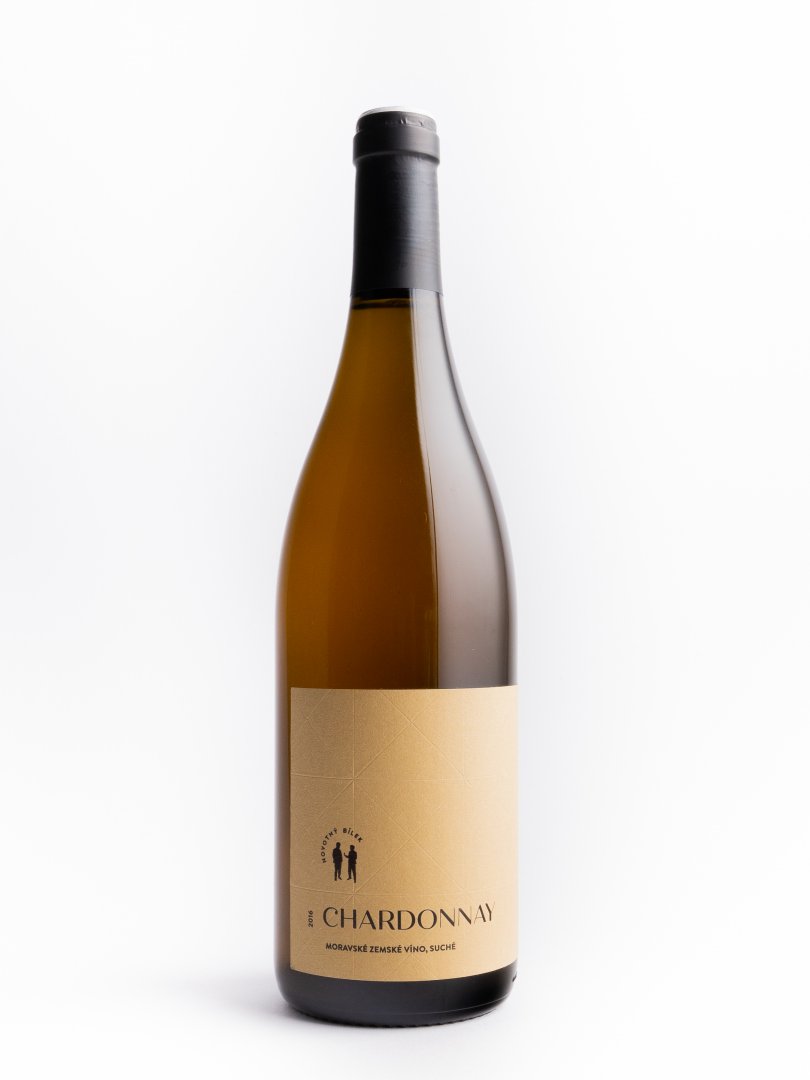 Fľaša vína Chardonnay 2016, zemské víno (suché)