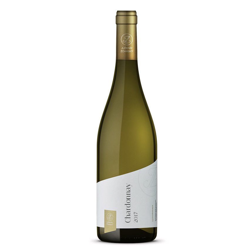 Fľaša vína Chardonnay 2018, pozdný sber (suché)