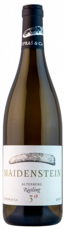 Fľaša vína Riesling 3 Maidenstein 2018, pozdný sber (suché)