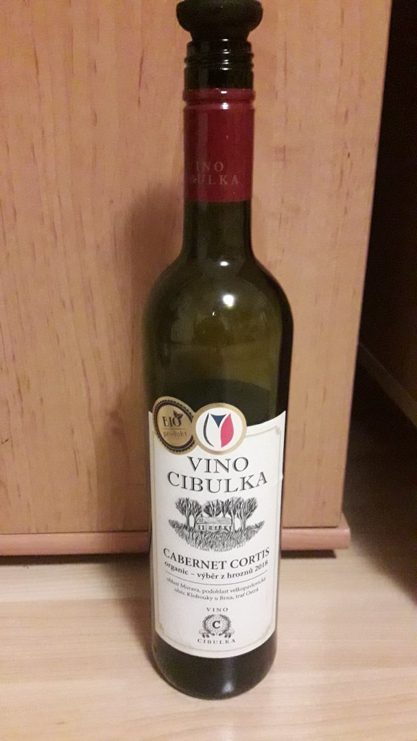 Fľaša vína Cabernet Cortis 2018, výber z hrozna (suché)