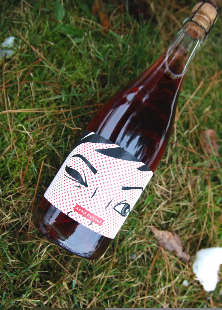 Fľaša vína Nature Brut | Krvavé rosé 2016, akostné šumivé víno (brut nature)