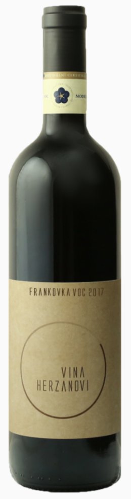 Fľaša vína FRANKOVKA 2017, voc (suché)