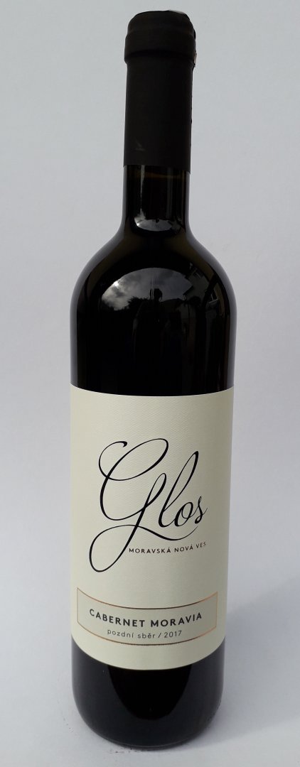 Fľaša vína Cabernet Moravia 2017, pozdný sber (suché)