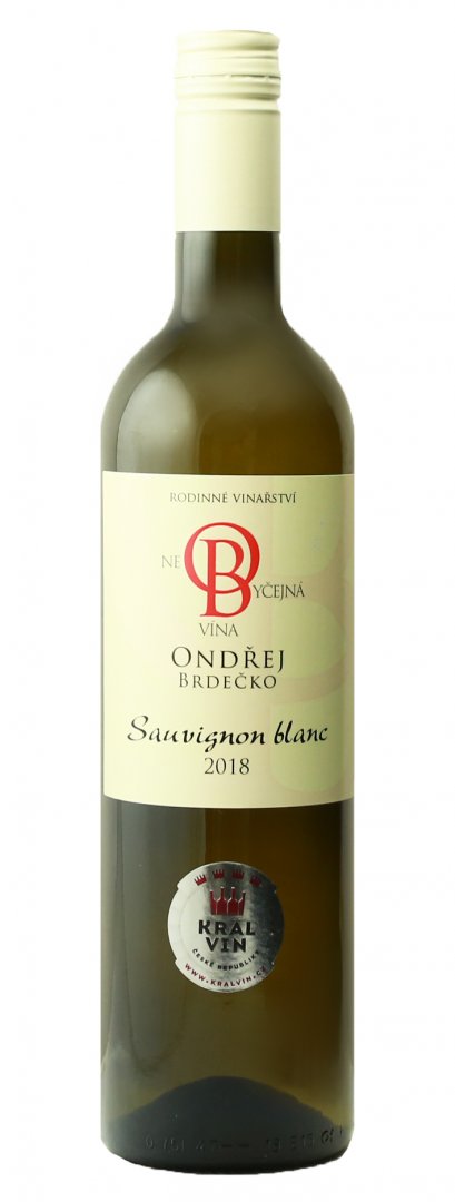 Fľaša vína Sauvignon blanc 2018, zemské víno (suché)