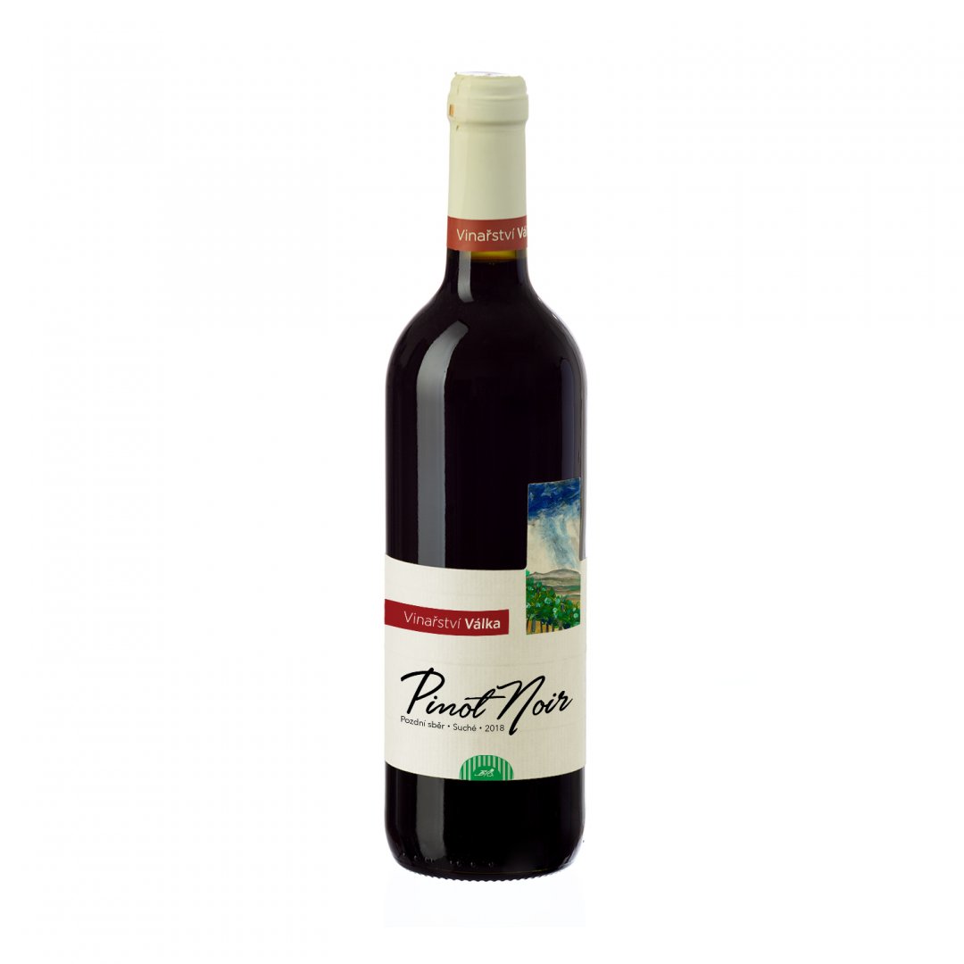 Fľaša vína Pinot Noir (BIO) 2018, pozdný sber (suché)