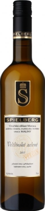 Fľaša vína Veltlínské zelené VIRGIN 2017, kabinetné víno (suché)