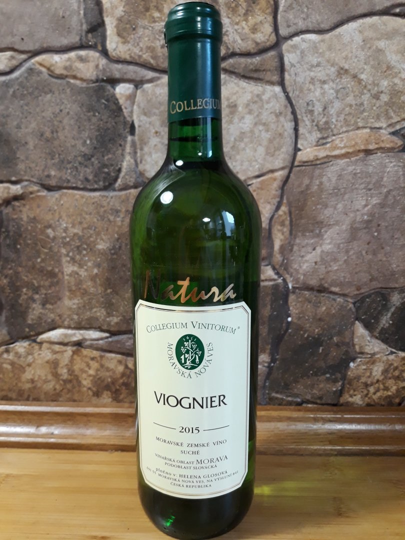 Fľaša vína Viognier (Natura) 2015, zemské víno (suché)