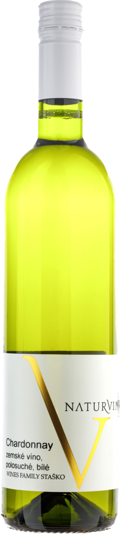 Fľaša vína Chardonnay 2016, zemské víno (suché)
