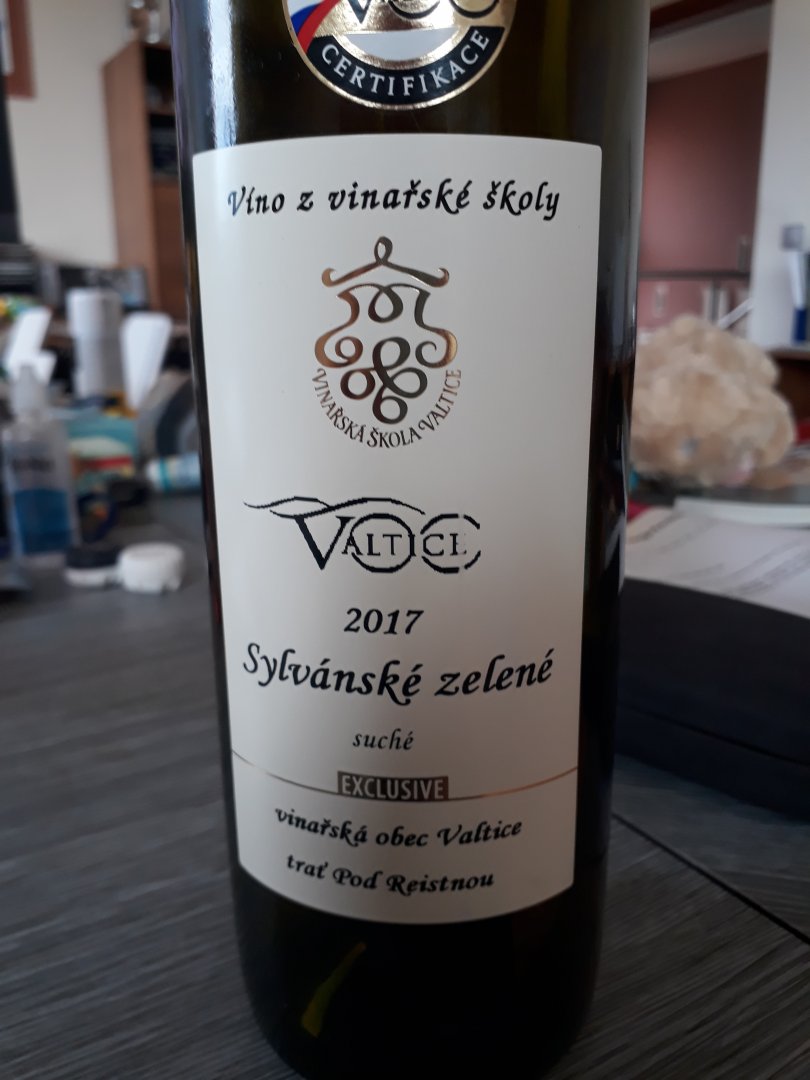 Fľaša vína Sylvánské zelené 2017, voc (suché)
