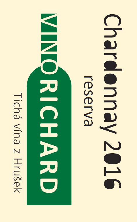 Fľaša vína Chardonnay RESERVA staré keře 2016, zemské víno (suché)