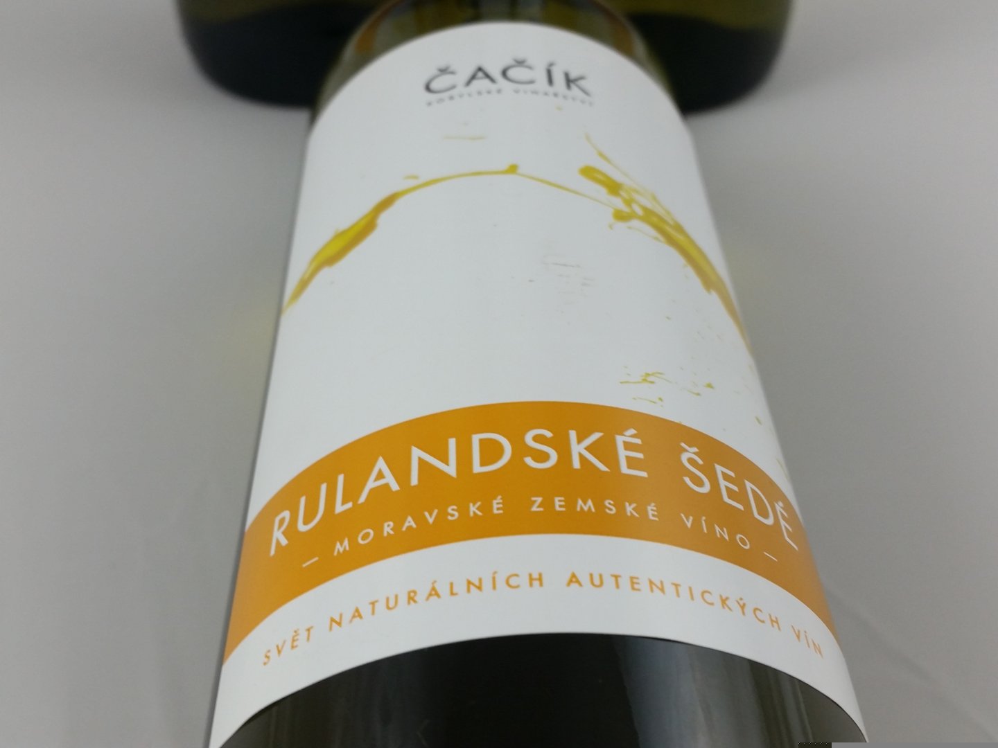 Fľaša vína Rulandské šedé 2017, zemské víno (suché)