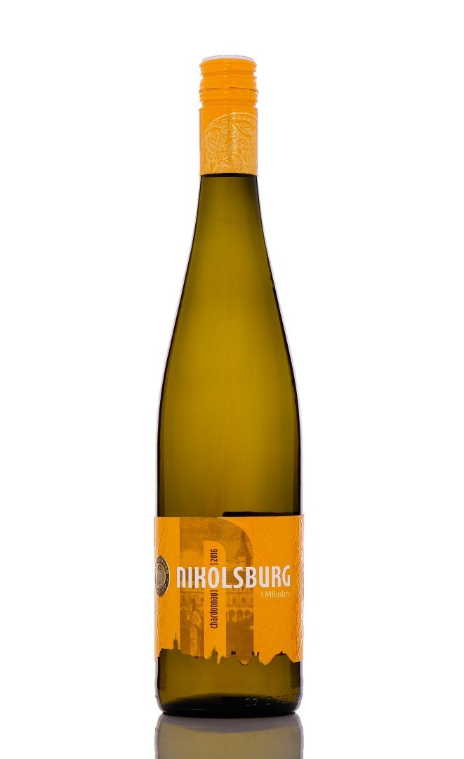 Fľaša vína Chardonnay 2016, pozdný sber (suché)