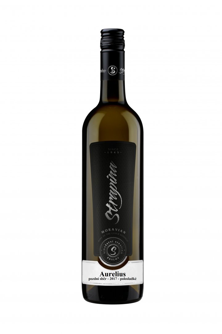 Fľaša vína Aurelius 2017, pozdný sber (polosladké)