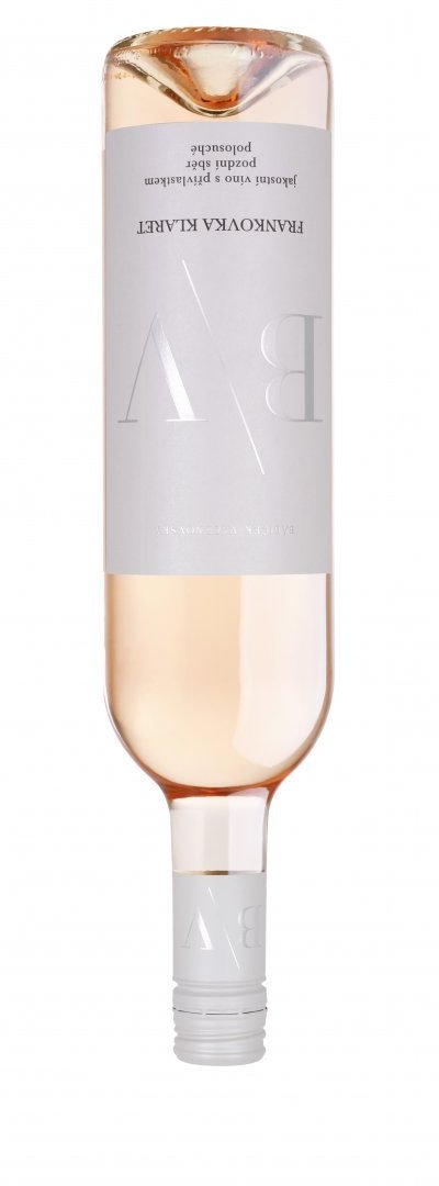 Fľaša vína Frankovka rosé 2017, pozdný sber (polosuché)