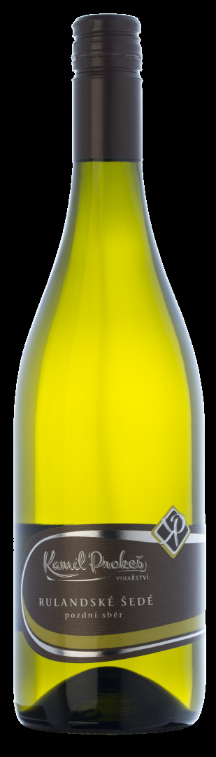 Fľaša vína Rulandské šedé 2015, pozdný sber (suché)