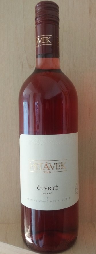 Fľaša vína Rosé Čtvrté 2016, pozdný sber (suché)