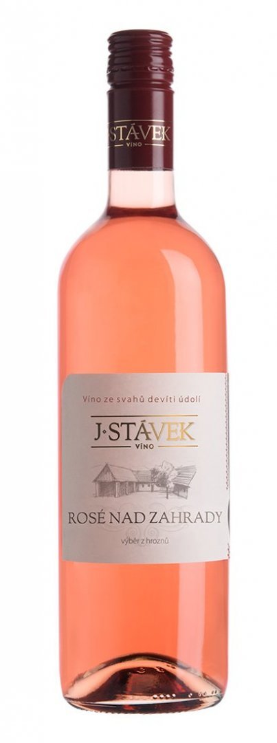 Fľaša vína Rosé Nad Zahrady 2016, výber z hrozna (polosuché)