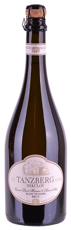 Fľaša vína Sekt Pinot Meunier + Pinot Noir, blanc de noirs 2013, akostné šumivé víno (brut)