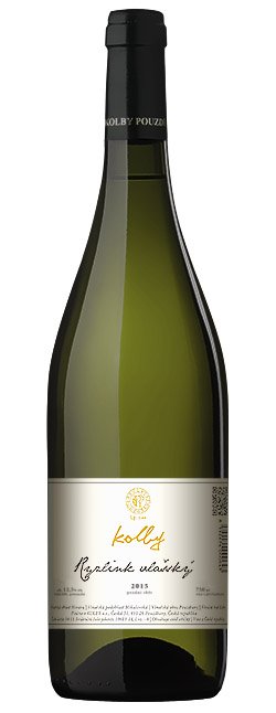Fľaša vína Ryzlink vlašský 2015, pozdný sber (polosuché)