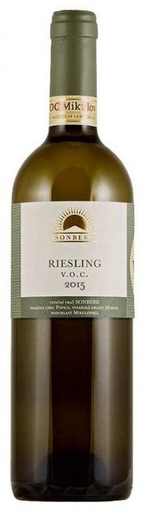 Fľaša vína Riesling (Velký) 2015, voc (suché)