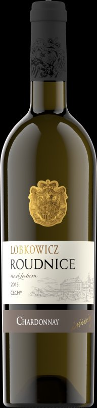 Fľaša vína Chardonnay 2015, pozdný sber (polosuché)