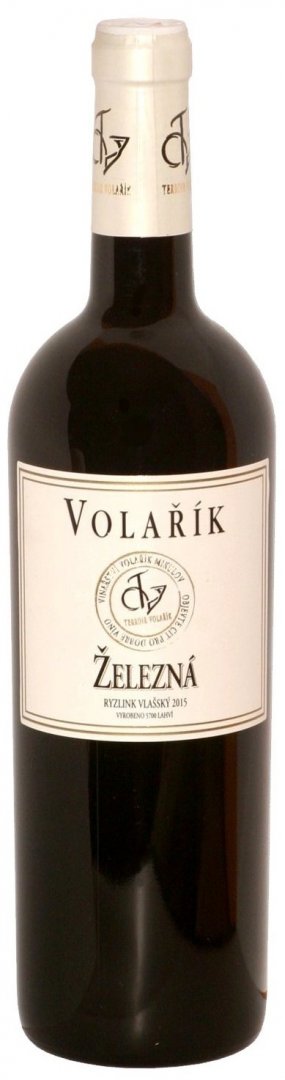 Fľaša vína Ryzlink vlašský (Železná) 2015, pozdný sber (suché)