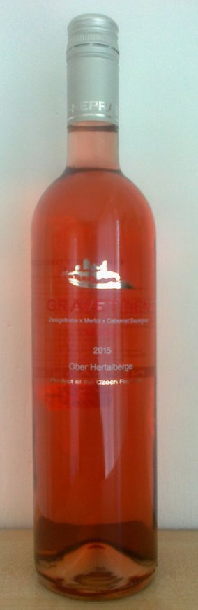 Fľaša vína Gravettien Rosé 2015, pozdný sber (suché)