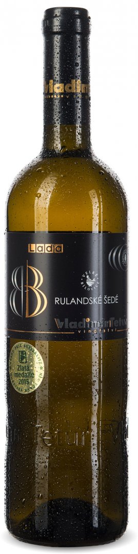 Fľaša vína BB barrique Laďa Rulandské šedé 2008, bobuľový výber (polosuché)