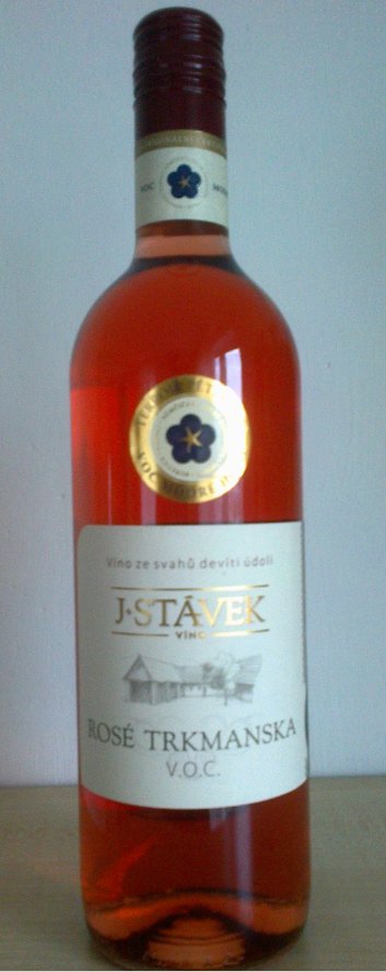 Fľaša vína Rosé Trkmanska 2015, voc (suché)