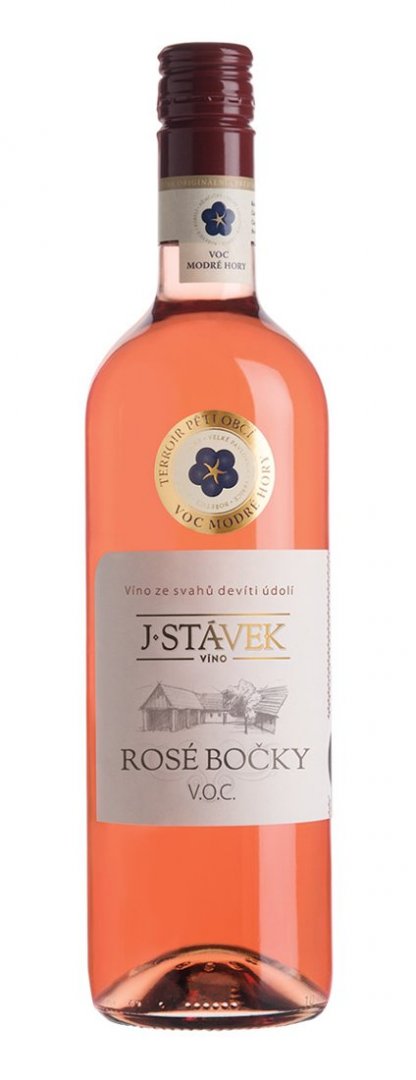 Fľaša vína Rosé Bočky 2015, voc (suché)