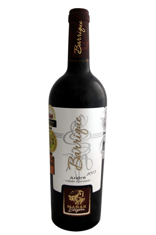 Fľaša vína André barrique 2013, výber z hrozna (suché)